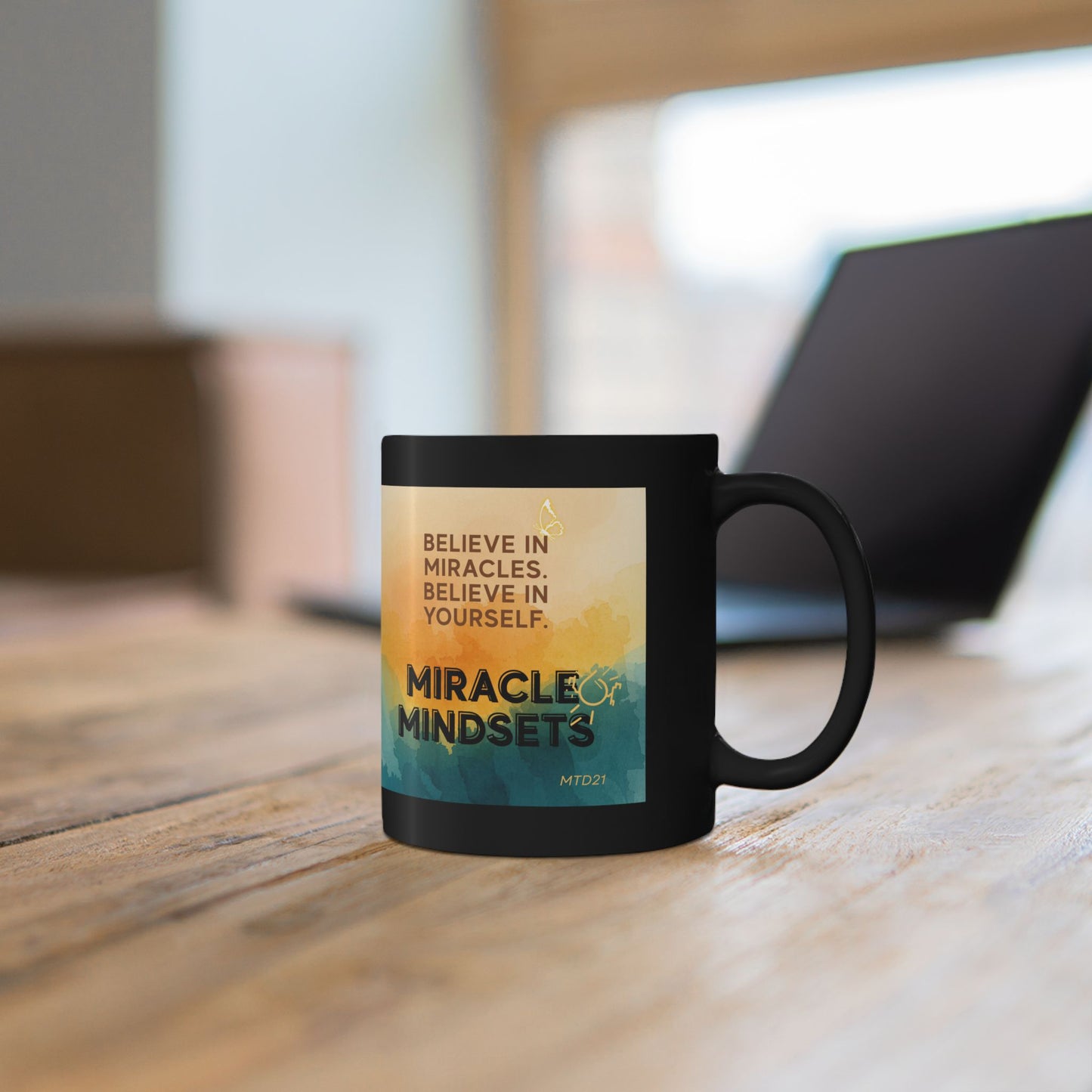 Miracle TouchDowns 21 'Miracle Mindsets Mission' Black Coffee Mug (11oz, 15oz)
